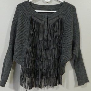 Fringed Knit Sweater